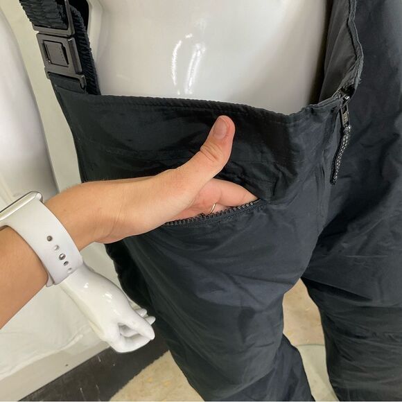 Obermeyer Vintage 90’s Ober Bib Insulated Ski Snow Board Overall Pant Black 20 - Picture 7 of 16